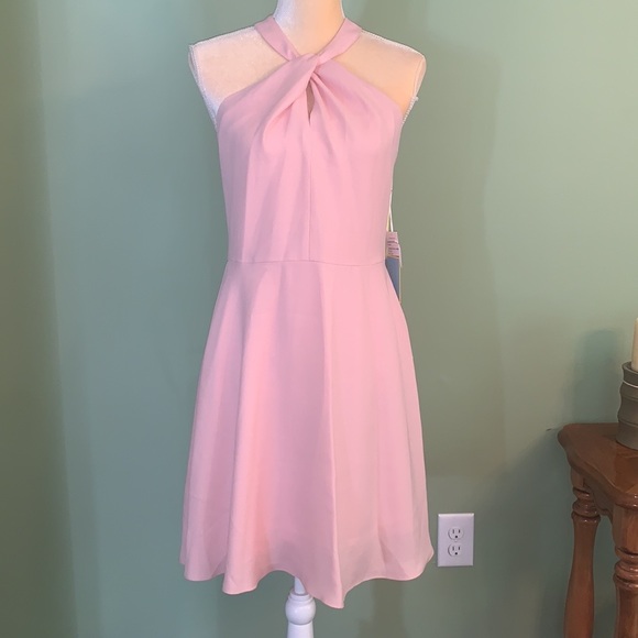 NWT:CeCe Gigi Pink Twist Lace Dress - Picture 4 of 14